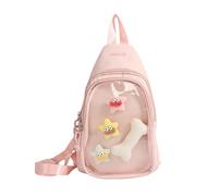 Nylon Slings Bags Itabag Convertible Crossbody Backpack Shoulder Bag for Anime Display Trendy Chest Daypack with Insert Convertible Crossbody Backpack Shoulder Bag