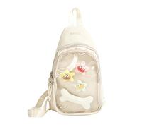 Nylon Slings Bags Itabag Convertible Crossbody Backpack Shoulder Bag for Anime Display Trendy Chest Daypack with Insert Convertible Crossbody Backpack Shoulder Bag