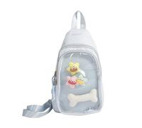 Nylon Slings Bags Itabag Convertible Crossbody Backpack Shoulder Bag for Anime Display Trendy Chest Daypack with Insert Convertible Crossbody Backpack Shoulder Bag