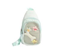 Nylon Slings Bags Itabag Convertible Crossbody Backpack Shoulder Bag for Anime Display Trendy Chest Daypack with Insert Convertible Crossbody Backpack Shoulder Bag