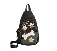 Nylon Slings Bags Itabag Convertible Crossbody Backpack Shoulder Bag for Anime Display Trendy Chest Daypack with Insert Convertible Crossbody Backpack Shoulder Bag