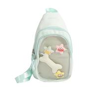 Nylon Slings Bags Itabag Convertible Crossbody Backpack Shoulder Bag for Anime Display Trendy Chest Daypack with Insert Convertible Crossbody Backpack Shoulder Bag