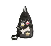 Nylon Slings Bags Itabag Convertible Crossbody Backpack Shoulder Bag for Anime Display Trendy Chest Daypack with Insert Convertible Crossbody Backpack Shoulder Bag