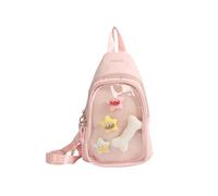 Nylon Slings Bags Itabag Convertible Crossbody Backpack Shoulder Bag for Anime Display Trendy Chest Daypack with Insert Convertible Crossbody Backpack Shoulder Bag