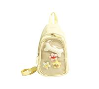 Nylon Slings Bags Itabag Convertible Crossbody Backpack Shoulder Bag for Anime Display Trendy Chest Daypack with Insert Convertible Crossbody Backpack Shoulder Bag