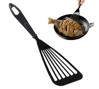 Nylon Slotted Silicone Spatula Fish Slice Big Burger Flipper Egg Spatula Turner Non Stick Flexible Large Silicone Spatula for Non-Stick Pans Cooking Flipping Pressing Fish Eggs Pancakes