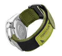 Nylon Sport 24MM Quick Release Watch Band for men women,Replacement Sekio Watch bands Green, Wider Band - Army Green, 24mm / 7''-9''