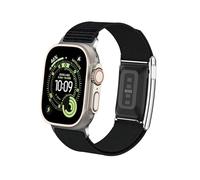 Nylon Sport Band Compatible with Whoop 5.0& Apple Watch Combo Band, Adjustable Fitness Wristband with Metal Bumper Case for Whoop 5.0/ MG One Peak LIFE & iWatch Ultra 3/Ultra 2/Ultra/SE 3/SE 2/SE