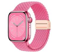 Nylon Sport Loop Watch Bands Compatible with Apple Watch Band Ultra 2 1 49mm 46mm 45mm 44mm 42mm 41mm 40mm 38mm,Soft Braided Woven Magnetic Clasp Strap for iWatch Series 10/9/8/7/6/5/4/3/SE,Women Men