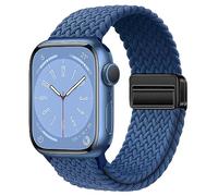Nylon Sport Loop Watch Bands Compatible with Apple Watch Band Ultra 2 1 49mm 46mm 45mm 44mm 42mm 41mm 40mm 38mm,Soft Braided Woven Magnetic Clasp Strap for iWatch Series 10/9/8/7/6/5/4/3/SE,Women Men