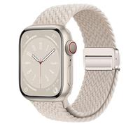 Nylon Sport Loop Watch Bands Compatible with Apple Watch Band Ultra 3 2 49mm 46mm 45mm 44mm 42mm 41mm 40mm 38mm,Soft Braided Woven Magnetic Clasp Strap for iWatch Series 11/10/9/8/7/6/5/4/SE,Women Men