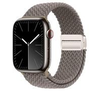 Nylon Sport Loop Watch Bands Compatible with Apple Watch Band Ultra 3 2 49mm 46mm 45mm 44mm 42mm 41mm 40mm 38mm,Soft Braided Woven Magnetic Clasp Strap for iWatch Series 11/10/9/8/7/6/5/4/SE,Women Men