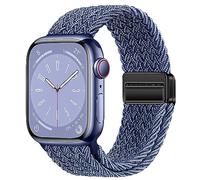 Nylon Sport Loop Watch Bands Compatible with Apple Watch Band Ultra 3 2 49mm 46mm 45mm 44mm 42mm 41mm 40mm 38mm,Soft Braided Woven Magnetic Clasp Strap for iWatch Series 11/10/9/8/7/6/5/4/SE,Women Men