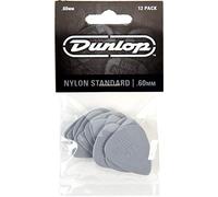 Dunlop 44P60 0.60mm Nylon Pick Light Grey Players Pack of 12