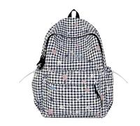 Nylon Star Backpack 420×300×130mm for Women | Large capacity nylon backpack with ergonomic straps Star print removable charms suitable for school, travel or daily use