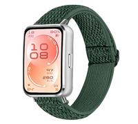 Nylon Strap Compatible with Huawei Band 11 Pro Strap, Adjustable Elastic Sport Breathable Replacement Watch Strap Band Wristband Bracelet for Huawei Band 11 Pro/11 Women Men (Army Green)