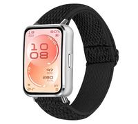Nylon Strap Compatible with Huawei Band 11 Pro Strap, Adjustable Elastic Sport Breathable Replacement Watch Strap Band Wristband Bracelet for Huawei Band 11 Pro/11 Women Men (Black)