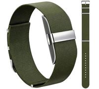 Nylon Strap Compatible with Hume Band - Soft Woven Breathable Replacement Strap Bands for Hume Health Band - 24/7 Wear, Adjustable Sport Wristband - Metal Buckle & Loop Closure for Secure (Navy Green)