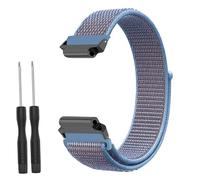 Nylon Strap for Garmin Forerunner 235 Lite 735XT 230 220 630 620 Watch Band for Approach S20 S6 Wriststrap Bracelet Metal connectors (Colorful Blue)