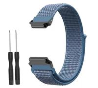 Nylon Strap for Garmin Forerunner 235 Lite 735XT 230 220 630 620 Watch Band for Approach S20 S6 Wriststrap Bracelet Metal connectors (Sea Blue)