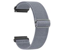 Nylon Strap for Garmin Vivoactive 4 /Venu 2 /Venu 3, 22mm Stretchy Nylon Quick Release Replacement Wristband for Garmin Forerunner 255/265 (Denim Blue)
