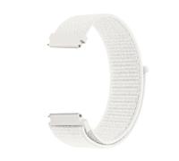 Nylon Strap for Huawei GT5/ Huawei GT4 41mm, 18mm Soft Nylon Quick Release Replacement Sport Loop Watch Band White