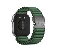 Nylon Strap For Huawei Watch Fit 5 Pro Fit5 Fit4Pro Fit4 Fit3 Metal Connector Wristband Replace Bracelet(Green-black,For Fit 5)