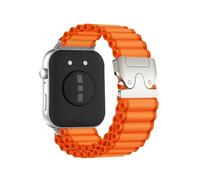 Nylon Strap For Huawei Watch Fit 5 Pro Fit5 Fit4Pro Fit4 Fit3 Metal Connector Wristband Replace Bracelet(Orange-silver,For Fit 4)