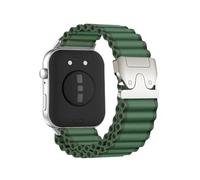 Nylon Strap For Huawei Watch Fit 5 Pro Fit5 Fit4Pro Fit4 Fit3 Metal Connector Wristband Replace Bracelet(Green-silver,For Fit 5)