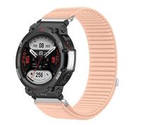 Nylon Strap for Watch Strap Band For Garmin Fenix 5 6 7 8 6S Pro 7s 6X Pro 5X Plus Quick Release Stretchy Braided Adjustable Sport Loop trail Loop 20 22 26mm (Pink, Garmin Fenix E 47mm)