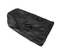 Nylon Stroller Travel Bag for Gate Check Folded Double Strollers | Black, Dual Shoulder Straps and Lockable Drawstring System, Weather Protection for Airport Use