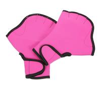 Nylon Swim Mitts Swimming Training Gloves with Adjustable Wrist Strap