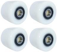 Nylon Tandem Pallet Truck Load Roller 82x70mm, Set of 4