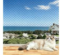 Nylon Terrace Cat Net 3 x 4 m for Balconies, Windows, Black