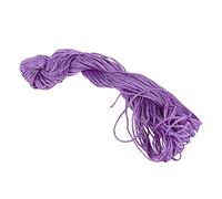 Nylon Thread Chinese Knot Cord 1mm Bracelet Thread String Rope Beading Macrame Rattail 25M Bracelet Braided String Light Purple Clever design