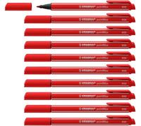 Nylon Tip Writing Pen - STABILO pointMax - Box of 10 - Carmine