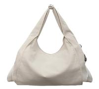 Nylon Tote Bag for Women Crescent Shoulder Crossbody Handbag Slouchy Hobo Purse for Travel Large Casual Underarm Bag, Beige, M