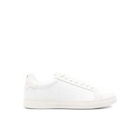 Nylon Trainers with Jacquard All-Over Eagle - male - Emporio Armani - Sneakers - White - 10 1/2 UK - Shoes 10 1/2 UK