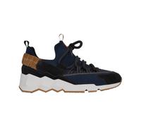 Nylon Trek Trainers with Graphic Leather, male, Pierre Hardy, Sneakers, Blue, 7 UK, Shoes 7 UK