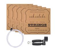 Nylon Ukulele Strings 4 Pack Replacement Parts for 21/23 / 26In Easy Tuning Nylon Ukulele Strings