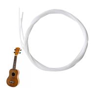 Nylon Ukulele Strings, Ukulele Strings, Replacement Strings, 4 Pieces/Set, Nylon Ukulele Strings, Replacement Strings for Ukulele Concert, White Nylon Strings, Replacement Part Accessories for 21/23
