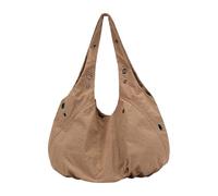 Nylon Underarm Bag Casual Folded Styles for Daily Essentials and Travel Shoulder Bag, Khaki, Mass Beauty