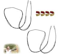 Nylon Universal Archery Bowstring Bow String for Traditional and Retrograde Bows Replacement Bowstring, Recurve Bow String, 12 Threads + 2 Brass Buttons, 14 Threads + 2 Brass Buttons