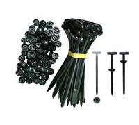 Nylon Universal Cable Tie Buckle, 50-300 Pack Heavy Duty Self-Locking Nylon Car Fasteners UV-Resistant Wire Zip Tie, Small Black Cable Ties for Car Daily Auto Fixing Indoor or Outdoor Use (100 pcs)