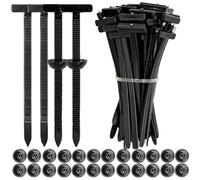Nylon Universal Cable Tie Buckle - 50pcs Heavy Duty Self-Locking Cable Clips Holders Design for Car Repair, Wire Management, Bumper Retainer Clips & General Fastening