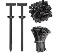 Nylon Universal Cable Tie Buckle, 50PCS New Heavy-Duty Self-Locking Zip Ties Holder with Pin & Button, UV-Resistant Cable Tie for Car Repair & Home Use