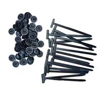 Nylon Universal Cable Tie Buckle, Heavy Duty Self-Locking Nylon Zip Ties Holder, Bumper Retainer Clips Car Plastic Rivets Fasteners, for Trunks and Engine Guards & Daily Repair (50 PCS)