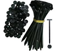 Nylon Universal Cable Tie Buckle, Heavy-Duty Self-Locking UV-Resistant Wire Nylon Zip Tie Holders, Universal Push Mount Zip Tie Holders, Bumper Retainer Clips, Car Plastic Rivet Fasteners Black 30pcs