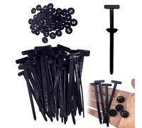 Nylon Universal Cable Tie Buckle, Heavy Duty Self, Locking Zip Ties with Pin & Button, New Multifunctional Cable Tie Buckle, UV Resistant Black Zipties for Car Daily Auto Fixing (200 Pcs)
