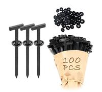 Nylon Universal Cable Tie Buckle, New Multifunctional Cable Tie Bucklev, Pin & Button Design Plastic Zip Ties - Uv Resistant Zipties & Bumper Clips For Car Daily Repair & Fastening (100 pcs)